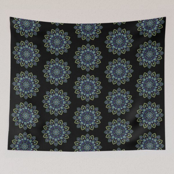 Item preview, Mandala Dot Art (Cool Colors) designed and sold by avejane.