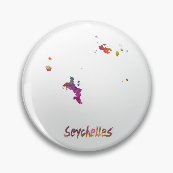 Item preview, Seychelles watercolor map designed and sold by paulrommer.
