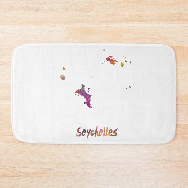 Item preview, Seychelles watercolor map designed and sold by paulrommer.