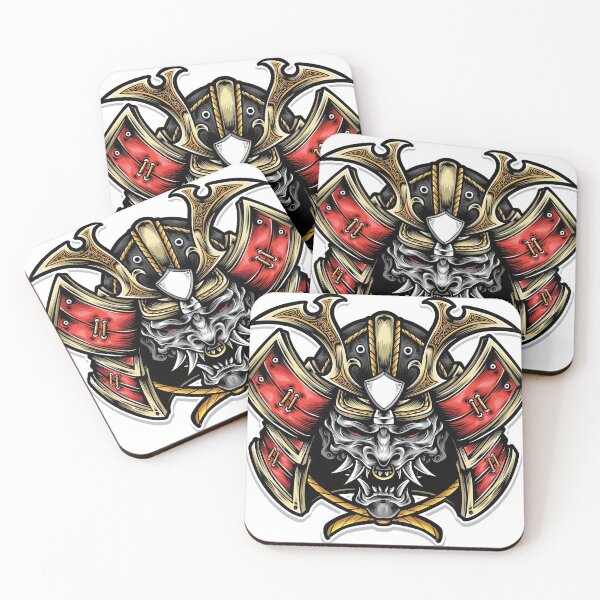 Item preview, Demon Samurai With Helmet Mask Art designed and sold by JTS STORE.