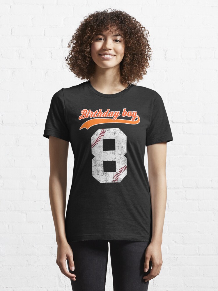 Vintage 8 Years Old 8th Birthday Boy Girl' Unisex Baseball T-Shirt