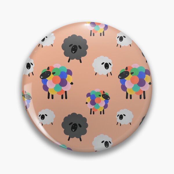 Item preview, Rainbow Sheep - Pink designed and sold by Jennie Mahoney.