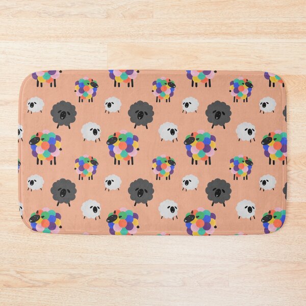 Item preview, Rainbow Sheep - Pink designed and sold by Jennie Mahoney.