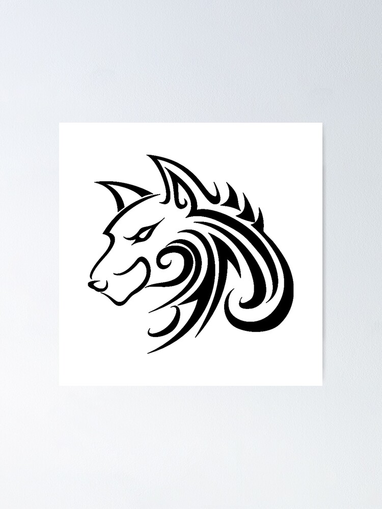 Tribal Wolf Tattoo Design – Tattoos Wizard Designs