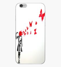 Vinilo o funda para iPhone Mariposa Banksy