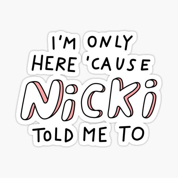 Sticker Nicki Redbubble