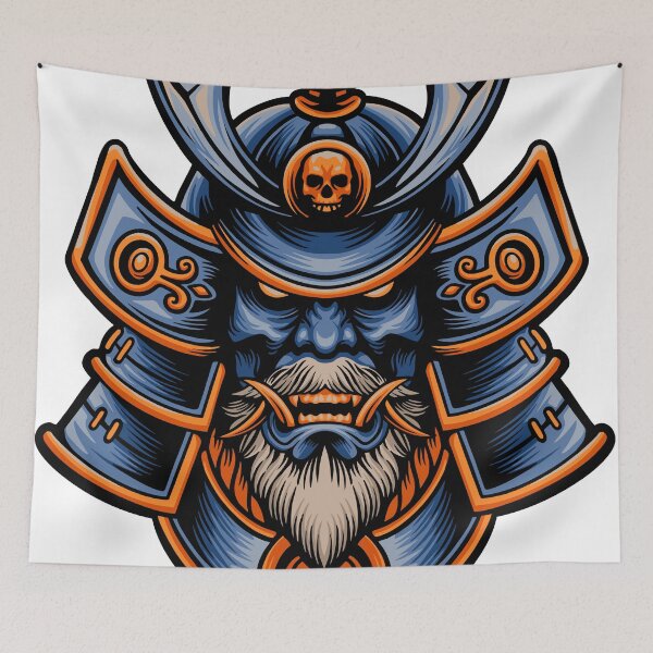 Item preview, Elder Samurai With Blue Armor  designed and sold by JTS STORE.