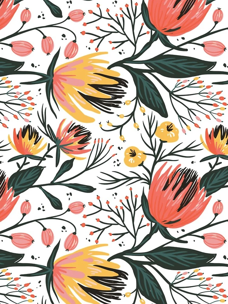 Thumbnail 5 of 5, iPhone Case, Spring Magic Flowers Pattern designed and sold by Floral-Patterns.
