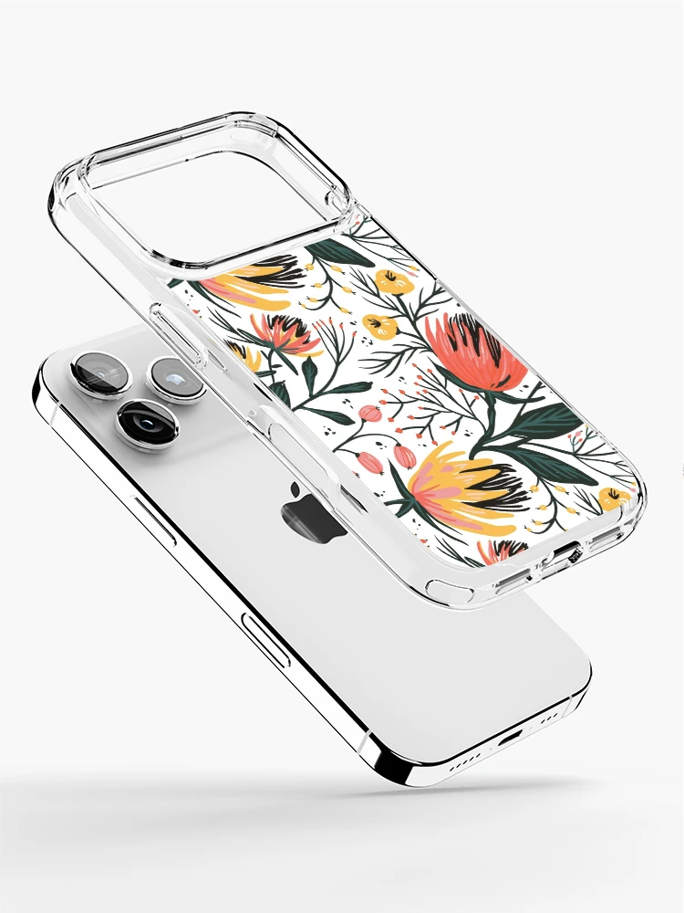 Thumbnail 2 of 5, iPhone Case, Spring Magic Flowers Pattern designed and sold by Floral-Patterns.