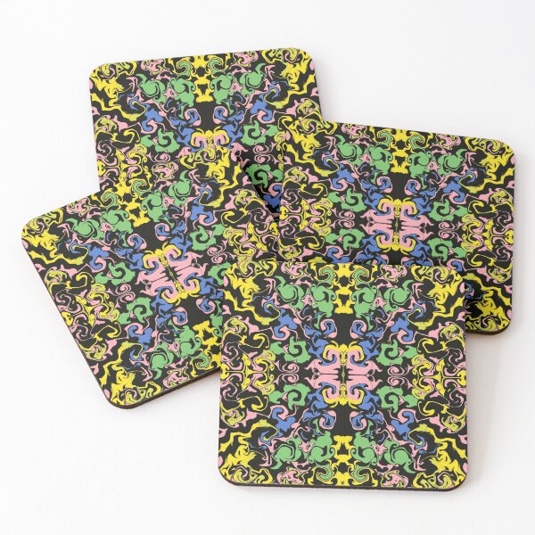 Item preview, Groovy Tile (Black) designed and sold by DukaDevi.