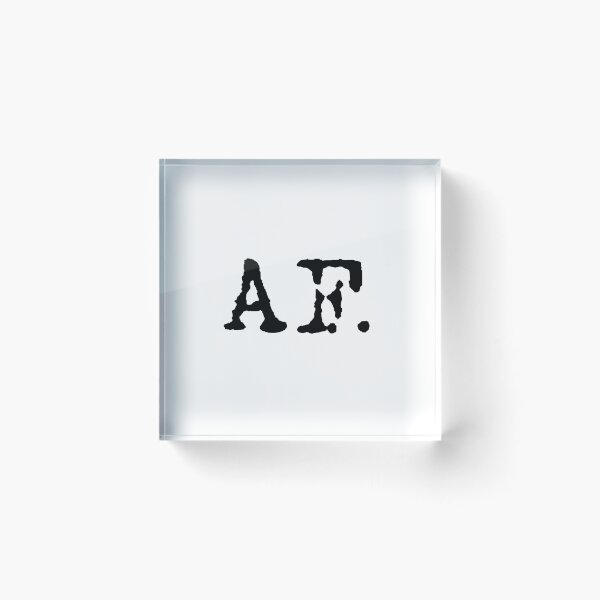 Item preview, "AF" (As F*ck) designed and sold by CoralReefZA.