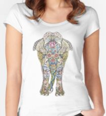 Decorated Elephant Women's Fitted Scoop T-Shirt