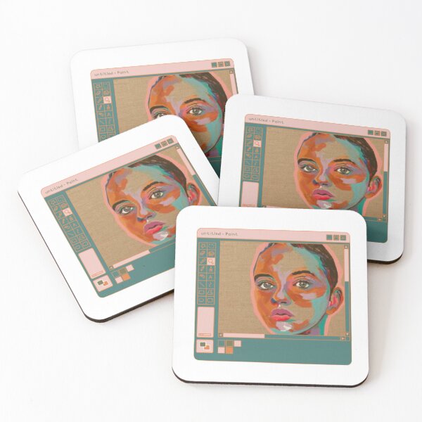 Item preview, Colorful painted girl design designed and sold by theamalia.