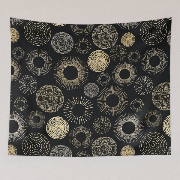 Item preview, Abstract geometric hand drawn pattern designed and sold by tridentfoundry.