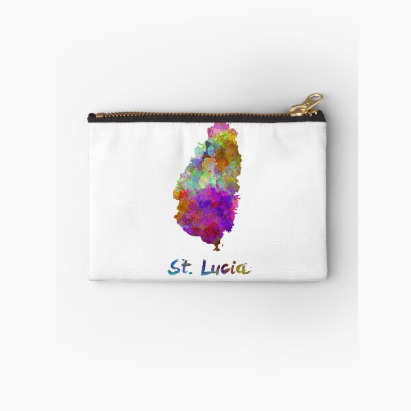 Item preview, Watercolor map st lucia designed and sold by paulrommer.