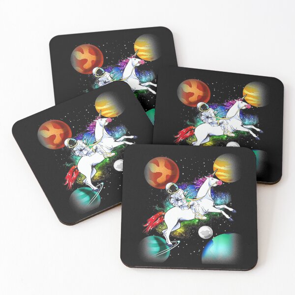 Item preview, Astronaut Riding Unicorn Space Science  designed and sold by mcinnesstore.