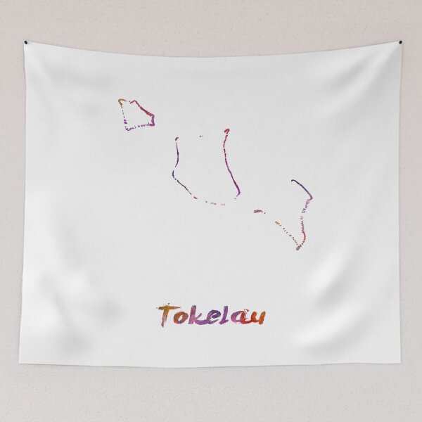 Item preview, Tokelau watercolor map designed and sold by paulrommer.