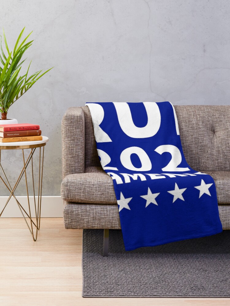 Alternate view of Trump 2024 take america back Throw Blanket