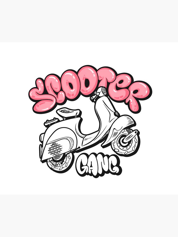 "Scooter gang" Sticker for Sale by drakouve Redbubble