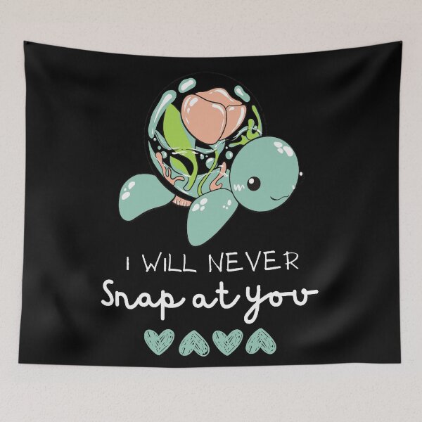 Item preview, I Will Never Snap At You Valentines Day Sweetheart Turtle designed and sold by Earthchild8888.