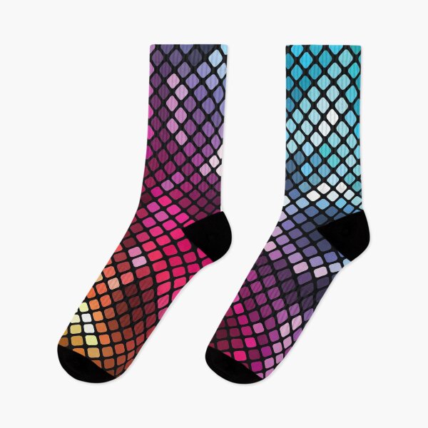 Item preview, Abstract Rainbow Mosaic geometric pattern designed and sold by tridentfoundry.