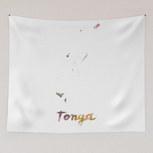 Item preview,  Tonga watercolor map designed and sold by paulrommer.