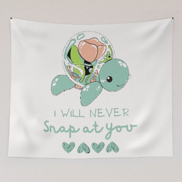 Item preview, I Will Never Snap At You Valentines Day Sweetheart Turtle Other Version designed and sold by Earthchild8888.