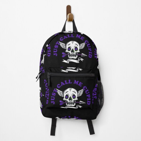 Item preview, Just Call Me Cupid - Cute Cupid Skull - Purple designed and sold by NoMatterLab.