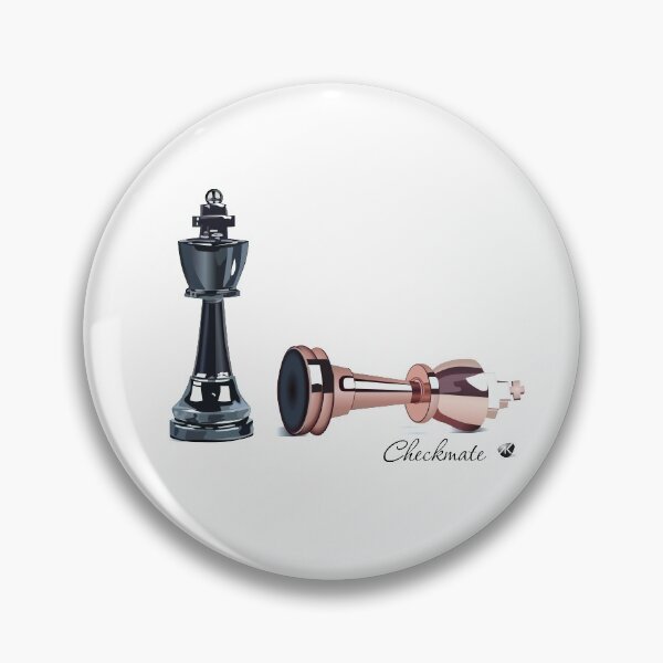 Item preview, Metallic chess pieces figure with inscription designed and sold by Alexandra Kueny.