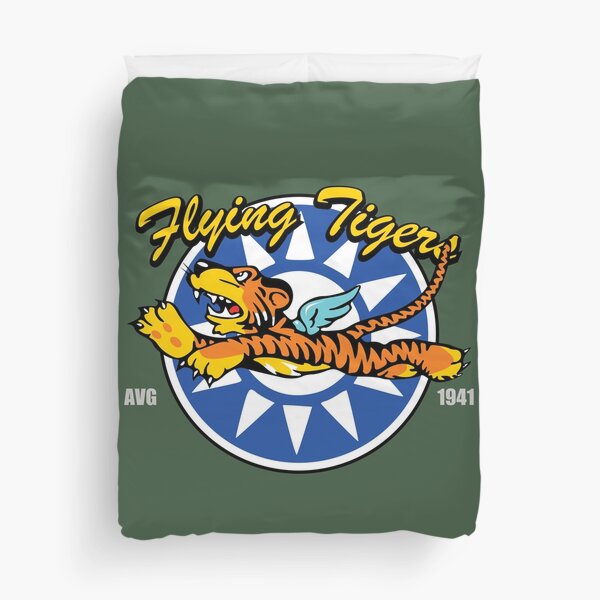 WW2 Flying Tigers AVG Duvet Cover