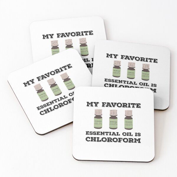 Item preview, My Favorite Essential Oil Is Chloroform Quote Design designed and sold by AritraSur.