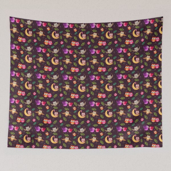 Item preview, Owl Bird Love Couple Bird Pattern designed and sold by SSK Designs.