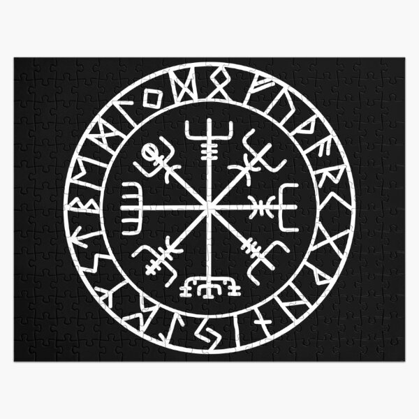 Web of Wyrd Magical Nórdico Símbolo del Destino - Runas Vikingas, Negro