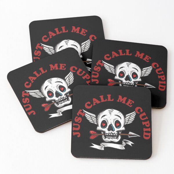 Item preview, Copy of Just Call Me Cupid - Cute Cupid Skull - Red designed and sold by NoMatterLab.