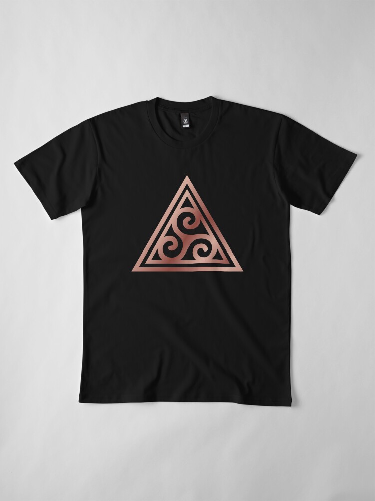Alternate view of Triskelle Spiral Triple Goddess Premium T-Shirt