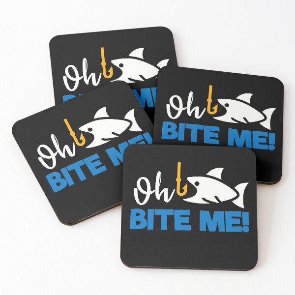 Item preview, Oh Bite Me Funny Fishing Humour  designed and sold by Tatt-Hooligans.