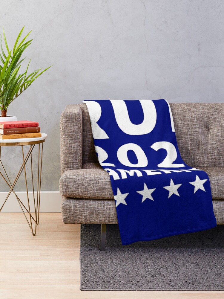 Alternate view of Donald Trump 2024 Take America Back Election Throw Blanket