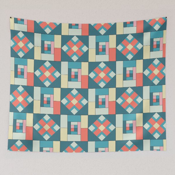 Item preview, Multicoloured Geometric Squares Design designed and sold by shadowbright.