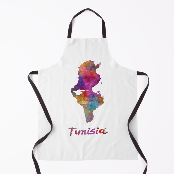 Item preview,  Tunisia watercolor map designed and sold by paulrommer.