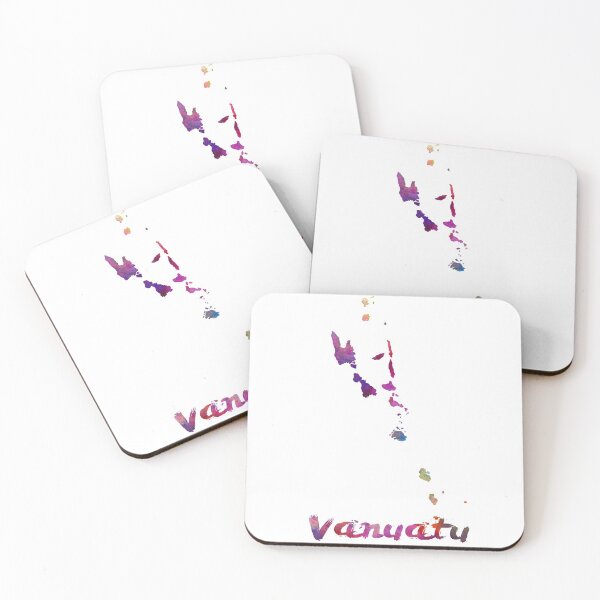 Item preview, Vanuatu watercolor map designed and sold by paulrommer.
