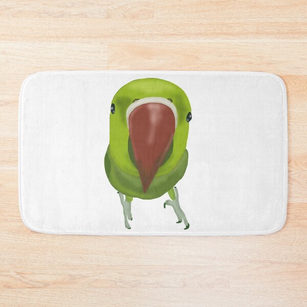Item preview, cute green indian ringneck parrot designed and sold by meh4u2.