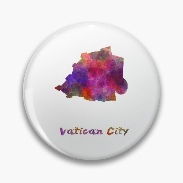 Item preview, vatican city watercolor map designed and sold by paulrommer.