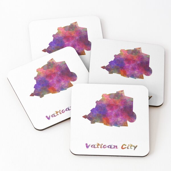 Item preview, vatican city watercolor map designed and sold by paulrommer.