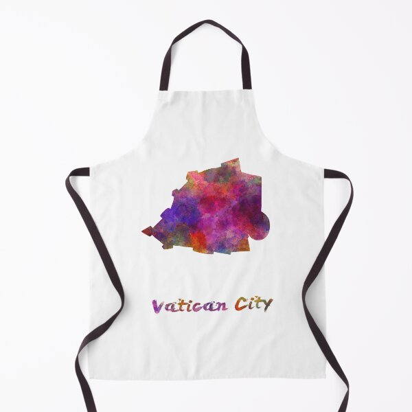 Item preview, vatican city watercolor map designed and sold by paulrommer.