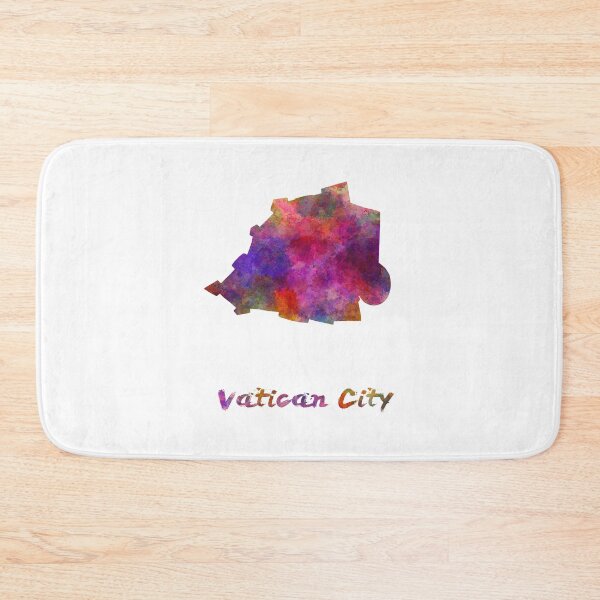 Item preview, vatican city watercolor map designed and sold by paulrommer.