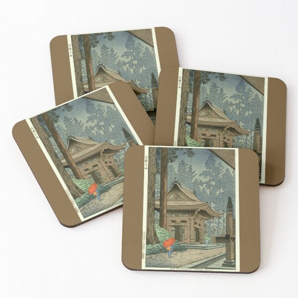 Item preview, Rain at Enryakuji Temple Asano Takeji Shin Hanga  designed and sold by RBEnt.