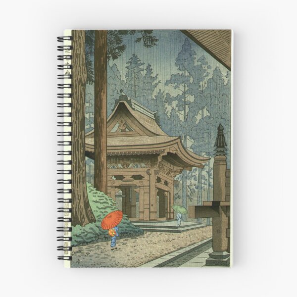 Item preview, Rain at Enryakuji Temple Asano Takeji Shin Hanga  designed and sold by RBEnt.