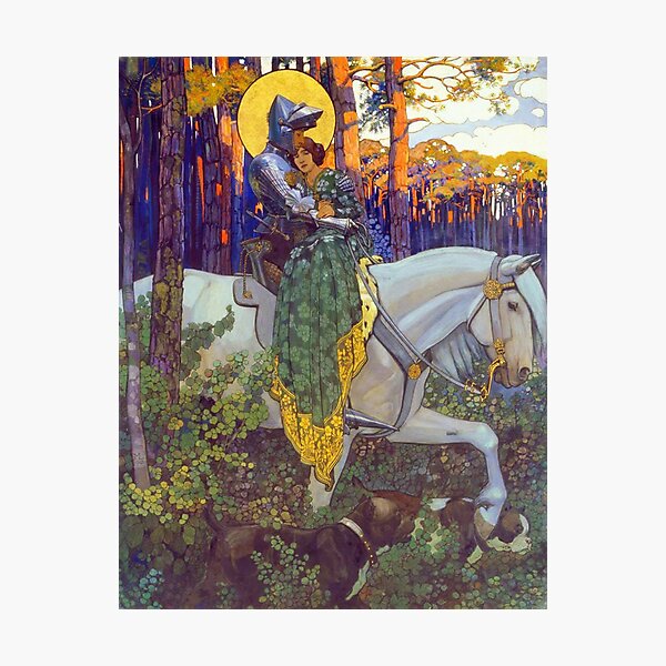 Item preview, The Legend of Saint George_The Rescue by Maximilian Liebenwein. 1903 designed and sold by likiska.