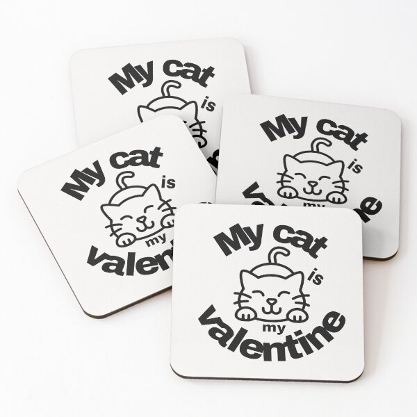 Item preview, My cat is my valentine designed and sold by SunRiseShop _21.
