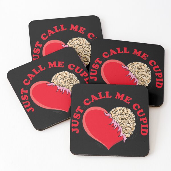 Item preview, Just Call Me Cupid - Love Heart Brains - Red designed and sold by NoMatterLab.